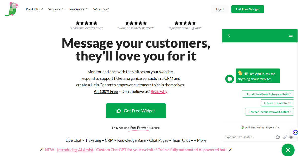 Tawk.to - Best free chat app for BigCommerce